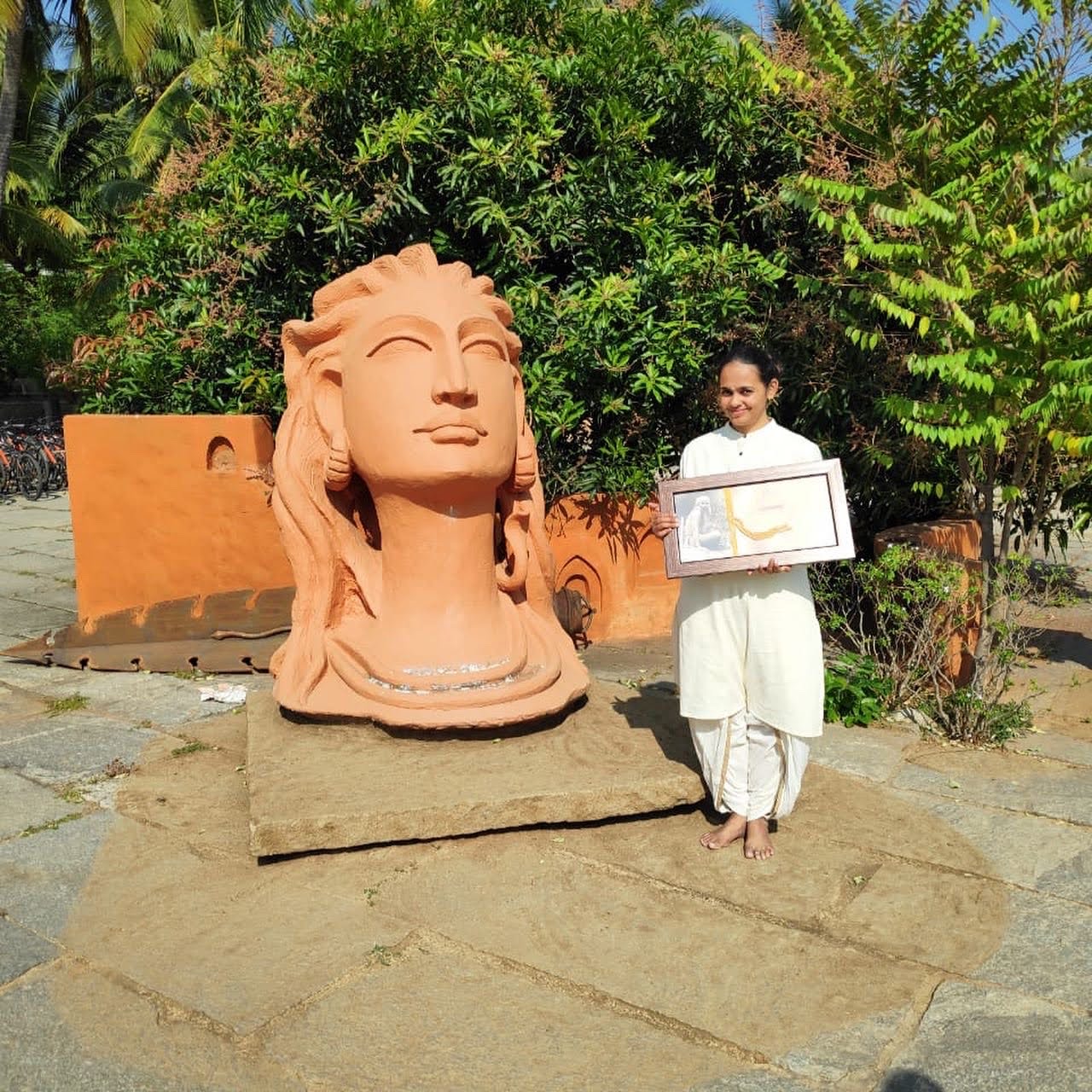SriUsha with her Classical Hatha Yoga certification